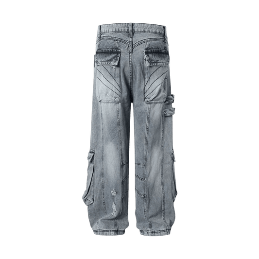 Cargo Jeans Loose Slim Fit