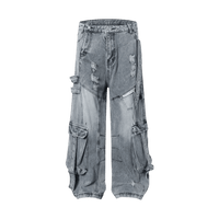 Cargo Jeans Loose Slim Fit
