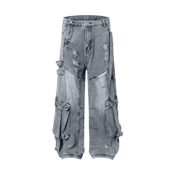 Cargo Jeans Loose Slim Fit