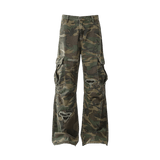 Cargo Pants Straight Leg Flared