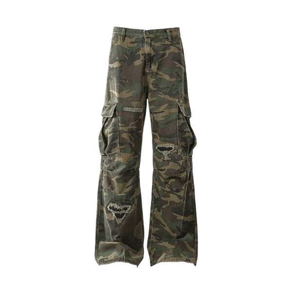 Cargo Pants Straight Leg Flared