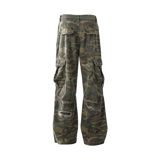 Cargo Pants Straight Leg Flared