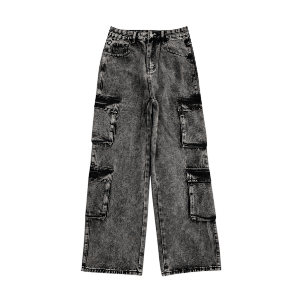Grey Cargo Jeans