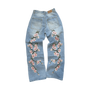 Flower Embroidered Jeans