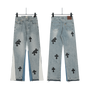 All Blue Chrome Hearts Jeans