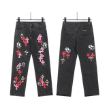 All Dark Chrome Hearts Jeans