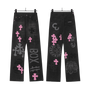 All Dark Chrome Hearts Jeans
