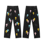 All Dark Chrome Hearts Jeans