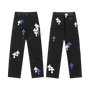 All Dark Chrome Hearts Jeans