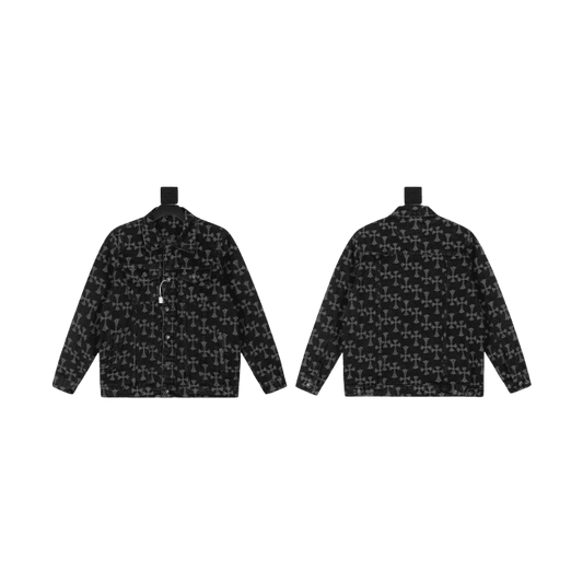 Chrome Hearts Denim Jacket All-over Print