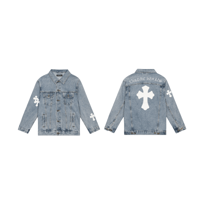 Chrome Hearts Denim Jacket Logo Focused