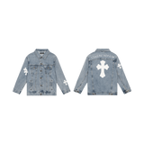 Chrome Hearts Denim Jacket Logo Focused