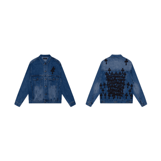 Chrome Hearts Denim Jacket Logo Focused