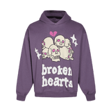 Broken Planet Purple Hoodie Friends and Family