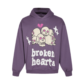 Broken Planet Purple Hoodie Friends and Family