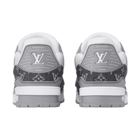LV Trainers Monogram Denim and Monogram Calf Leather Dark Grey