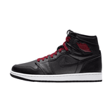Air Jordan 1 High Black Satin Gym Red