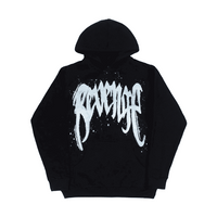 Revenge Black Snowfall Arch Logo Hoodie
