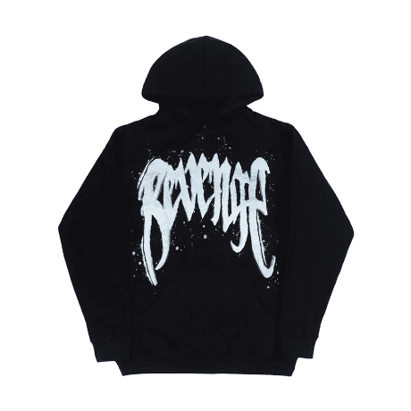 Revenge Black Snowfall Arch Logo Hoodie