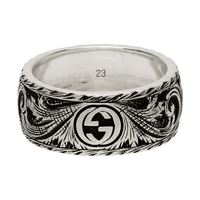 GUCCI Silver Feline Head Ring