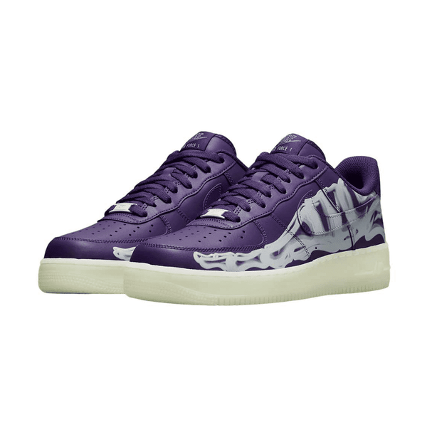 Nike Air Force 1 Low Purple Skeleton Halloween