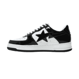 A Bathing Ape Bape Sta Patent Leather Black White