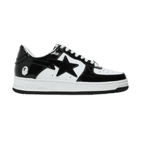 A Bathing Ape Bape Sta Patent Leather Black White