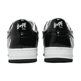 A Bathing Ape Bape Sta Patent Leather Black White