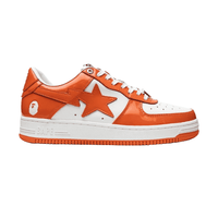A Bathing Ape Bape Sta Patent Leather Orange White