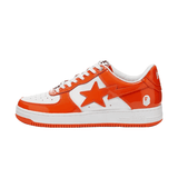 A Bathing Ape Bape Sta Patent Leather Orange White