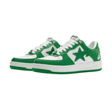 A Bathing Ape Bape Sta Patent Leather Green White