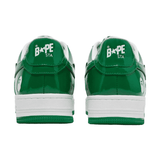 A Bathing Ape Bape Sta Patent Leather Green White