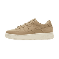 Bapesta Khaki Leather Low