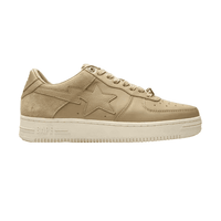 Bapesta Khaki Leather Low