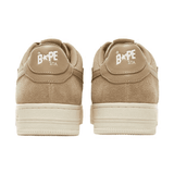 Bapesta Khaki Leather Low