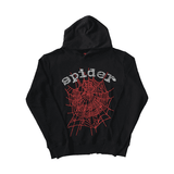 Sp5der OG Rhinestone Logo Hoodie