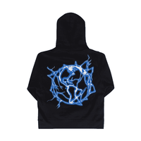 Revenge Lightning Logo Hoodie Black