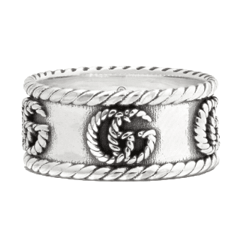 Gucci GG Marmont braided-detail ring