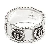 Gucci GG Marmont braided-detail ring