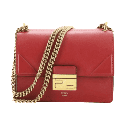 Fendi Kan U Shoulder Bag Leather Small