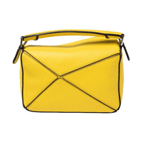Loewe Yellow Leather Mini Puzzle Top Handle Bag