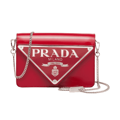 Prada Brushed Leather Shoulder Bag