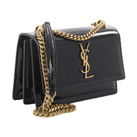 Saint Laurent Sunset Shoulder Bag Patent Small