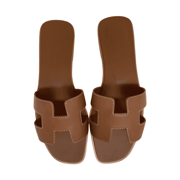 Hermes Oran Sandal Tan